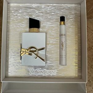Yves Saint Laurent White and Gold Boxed Fragrance Set